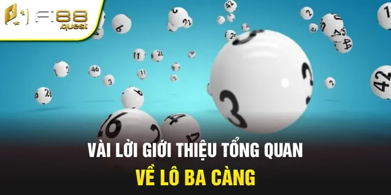 Vài lời giới thiệu tổng quan về lô ba càng
